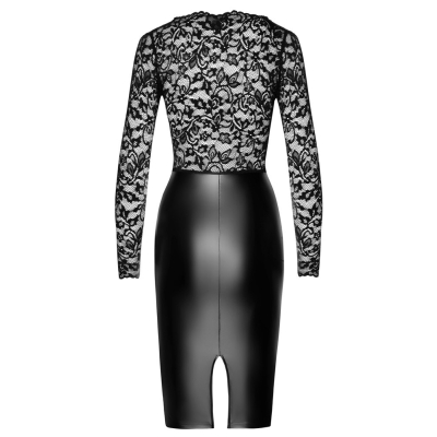 Sukienka Euphoria z koronkowym topem i spódnicą z wetlooku M Noir Handmade