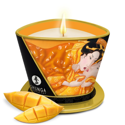 Shunga massage candle Mango
