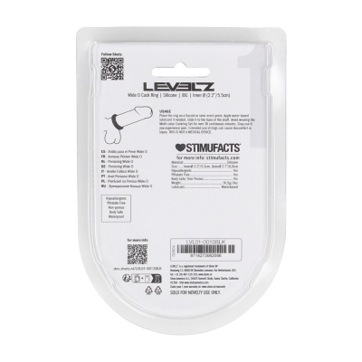 Wide O Silicone Cockring - XXL - 55mm - Black