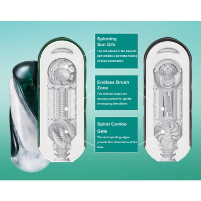 Tenga Flip 360 Aurora Green