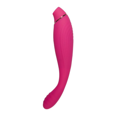 JOS Danvi vibrator with vacuum wave stimulation, silicone, pink, 21.5 cm