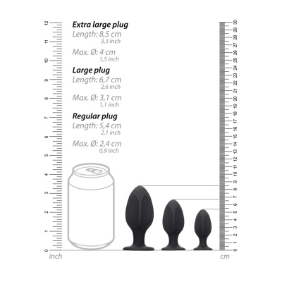 Diamond Shape Butt Plug Set