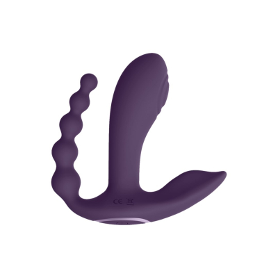 Kata - Pulse Wave Vibrating Double Penetration Vibrator - Purple