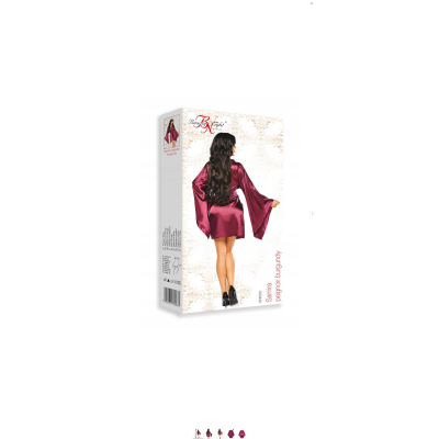 Samira peignoir burgundy