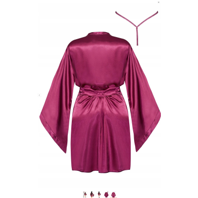 Samira peignoir burgundy