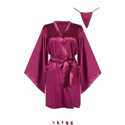Samira peignoir burgundy