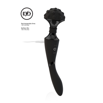 Shiatsu - Bendable Massager Wand - Black