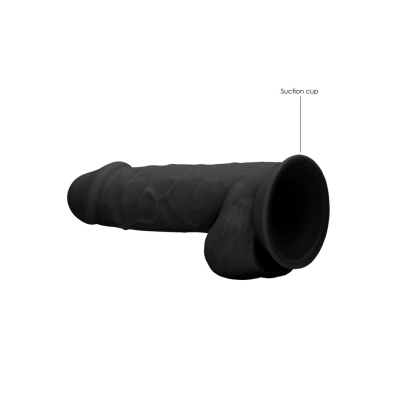 Silicone Dildo with Balls - 9 / 21,6 cm