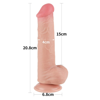 Dildo z przyssawką 20,8 cm Lovetoy