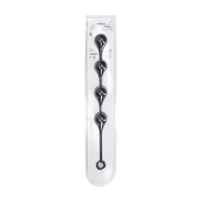Silicone Waterdrop Anal Balls - XL - 50mm - Black