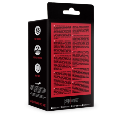Model 28 - Ultra Soft Silicone Chastity Cage - Red
