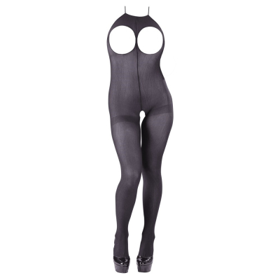 Catsuit przeźroczysty z otworami S-L