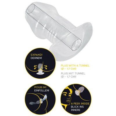 ANOS Butt Plug w Tunnel Transp