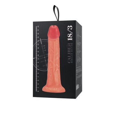 Realistic dildo Caliber 18/3 , PVC, flesh, length 18cm, diameter 3cm