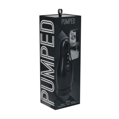 Virtuo - Suction and Vibration Masturbator Pump with Phone Attachment - Gun Metal
