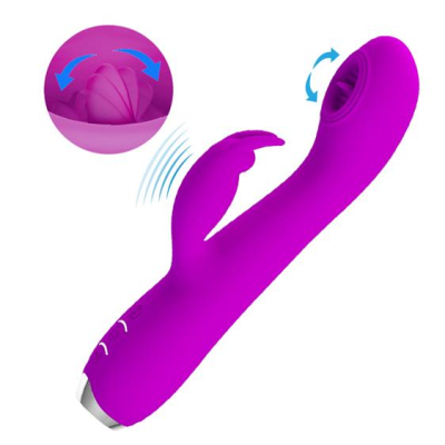 Pretty Love Rachel licking Vibrator Purple