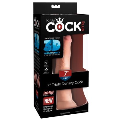 Dildo naturalne 3D z przyssawką 18 cm King Cock