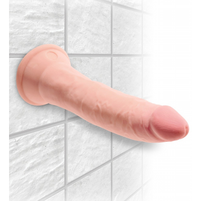 Dildo naturalne 3D z przyssawką 18 cm King Cock