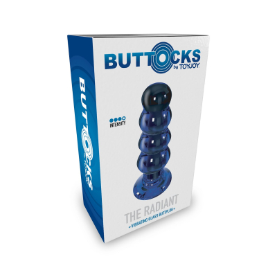 ToyJoy Buttocks Radiant Vibrating Glass Plug