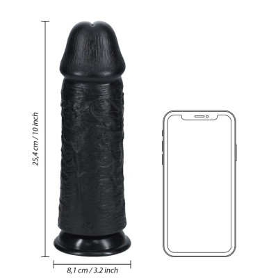 Extra Thick Straight without Balls 10 / 25,4 cm - Black