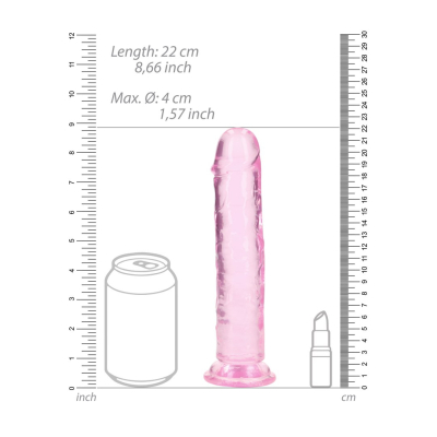Straight Realistic Dildo with Suction Cup - 8\'\' / 20