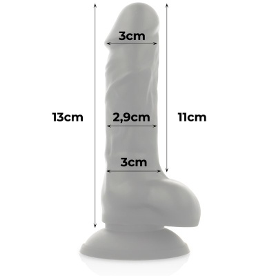 COCK MILLER - HARNESS + SILICONE DENSITY ARTICULABLE COCKSIL 19.5 CM