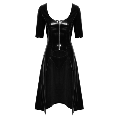 Vinyl Coat Dress L
