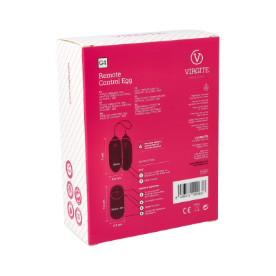 G4 VIBRATOR EGG RECHARGEABLE BLACK