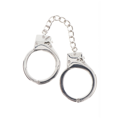 Taboom Bondage Essentials Silver Plated BDSM Handcuffs