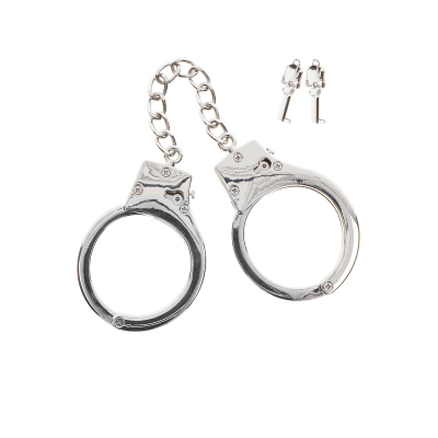 Taboom Bondage Essentials Silver Plated BDSM Handcuffs