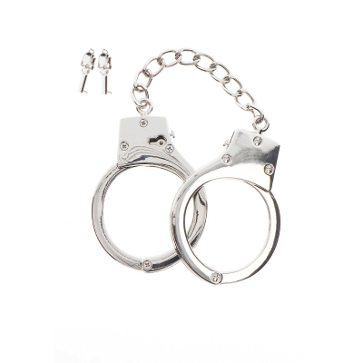 Taboom Bondage Essentials Silver Plated BDSM Handcuffs