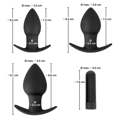 BV Vibrating Butt plugs in 3 s