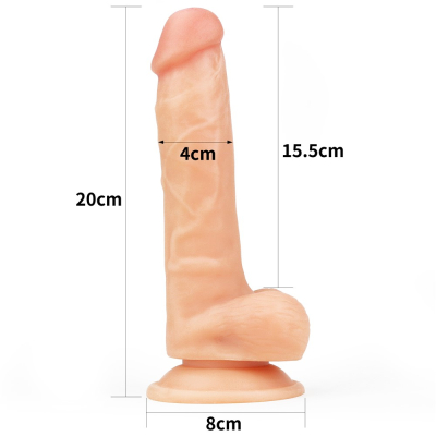 Realistyczne dildo z mocną przyssawką 20cm Lovetoy