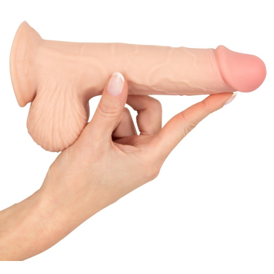 Dildo z naturalnie ruchomą skórą 18,7cm Nature Skin - Jak Prawdziwe