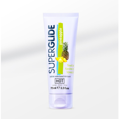 HOT Superglide edible lubricant waterbased - PINEAPPLE