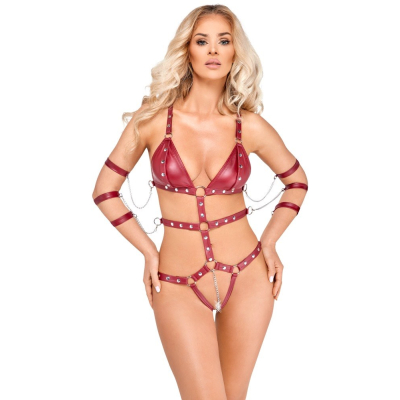 Bad Kitty Strap Body red M