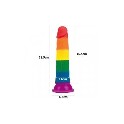 Prider Dildo 7.0\' Colorful