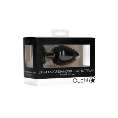 Diamond Heart Butt Plug - Extra Large