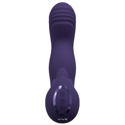 Yumi - Triple Motor G-Spot Finger Motion Vibrator and Flickering Tongue Stimulator - Purple