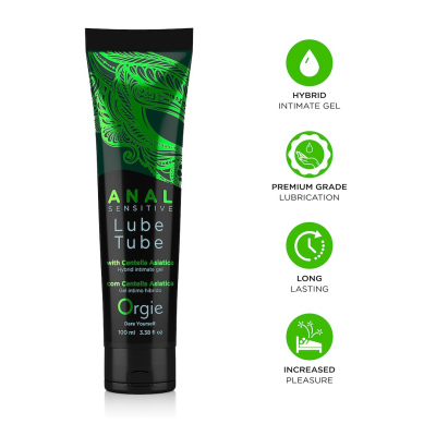 Orgie Lube Tube Anal Sensitive Hibrid Intimate Gel for Anal Sex