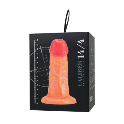 Realistic dildo Caliber 14/4 , PVC, flesh, length 14cm, diameter 4cm