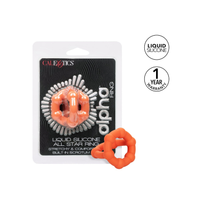 CalExotics Alpha Liquid Silicone All Star Ring