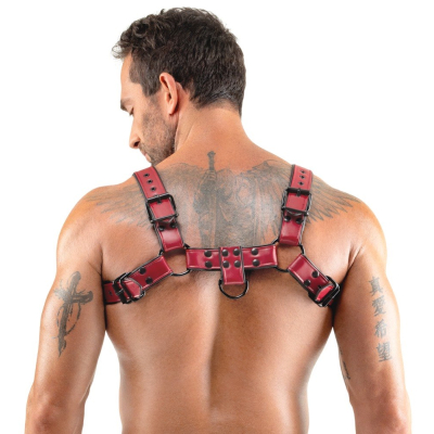 Men\'s Chest Harness red S-XL