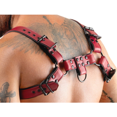 Men\'s Chest Harness red S-XL