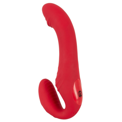 Strapless Strap-on z wibracjami na pilota 19cm