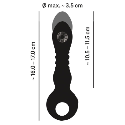 Wibrator z funkcją pchnięcia z mocnymi wibracjami 16cm Eternal