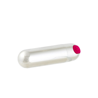Wibrator Mini Typ Bullet Ładowany Usb Srebrny