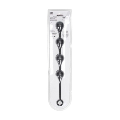 Waterdrop Silicone Anal Balls - L - 40mm - Black