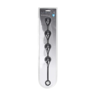 Waterdrop Silicone Anal Balls - L - 40mm - Black