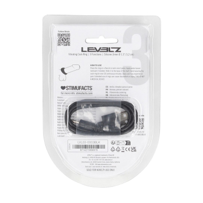 Sealed Liquid Silicone Vibrating Cockring - Black
